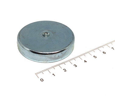 Ferriet potmagneet 50 mm binnendraad M5