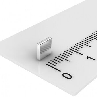 blokmagneet 5x5x1 mm N45 neodymium