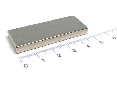 blokmagneet neodymium 50x20x5 mm N35