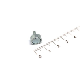 Neodymium potmagneet 13 mm draadstift M5