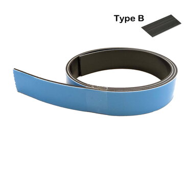 Zelfklevend magneetband type B 25,4 mm foam