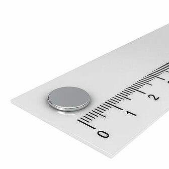 ronde schijfmagneet 10x1 mm Nedodymium