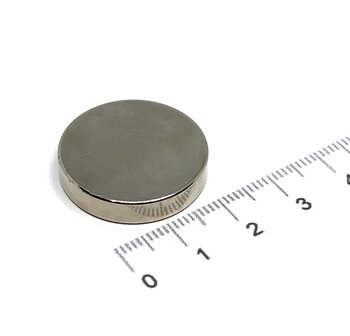 schijfmagneet 25x5 mm N35