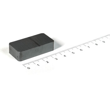 ferriet blokmagneet 40x20x10 mm