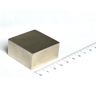 Magneet blok 40x40x20 mm neodymium