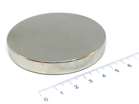 Neodymium schijfmagneet 70x10 mm N45