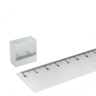 Blokmagneet 20x20x10 mm N45 neodymium