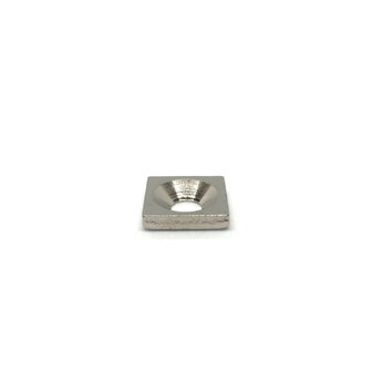 15x15x3 mm metalen plaat verzonken gat