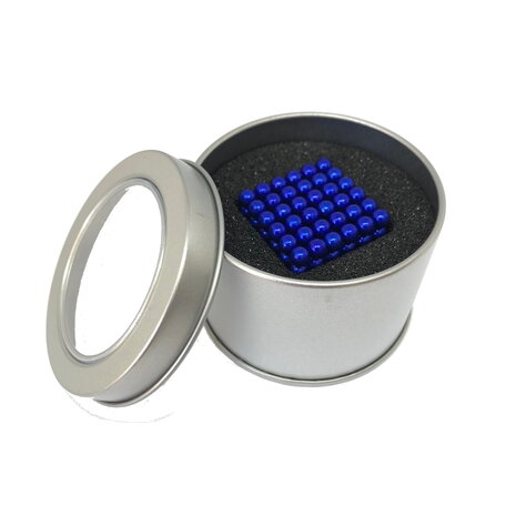 magneetballetjes set blauw 5 mm