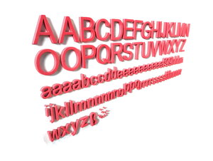Magnetische foam letters alfabet - XL 101delig - kleur Rood