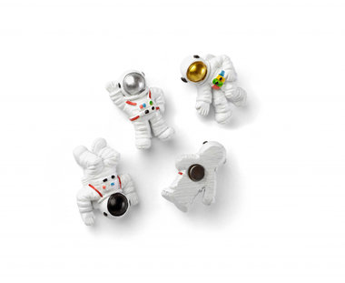 Astronaut magneten 'Space' van - set van 4 stuks