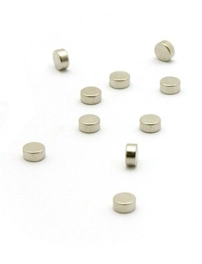 Zilverkleurige magneetjes Steely - set van 10 magneetjes - silver