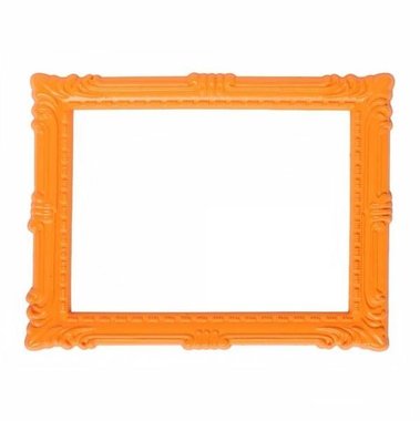 Magnetisch fotoframe kleur oranje - klassiek