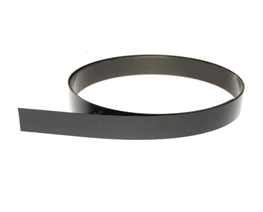 Staalband Zwart - zelfklevend 12,5 mm breed x 0,14 mm - lengte 1,0 mtr
