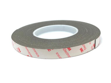 Neodymium magneetband 15 mm breed - 1,0 mm dik - rol 1,0 meter met sterke 3M klever - 245 g/cm²