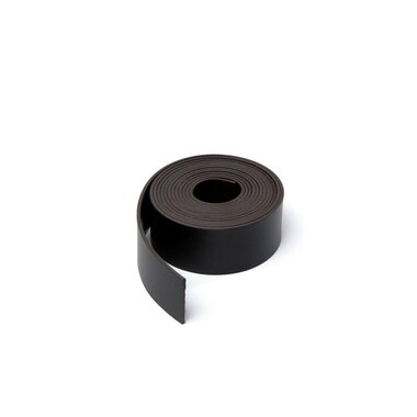 Gekleurde magneetband Zwart 15 x 1000 mm
