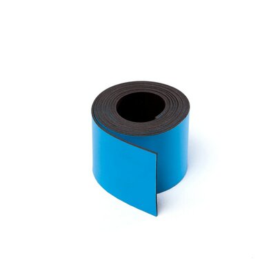 Gekleurde magneetband Blauw 30 x 1000 mm