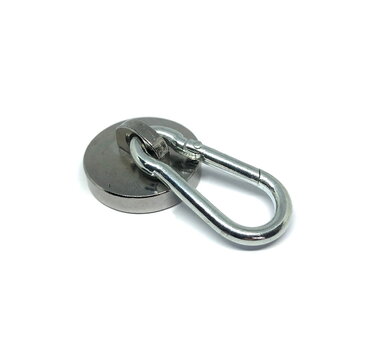 Sterke metalen karabijnhaak magneet - houdkracht 20 KG!