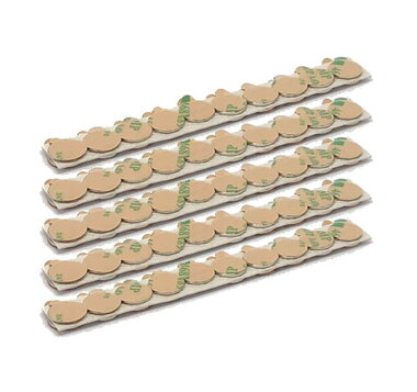 Voordeelset 100 stuks 10x1 mm zelfklevende neodymium schijfmagneetjes