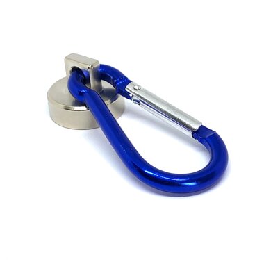 Zeer sterke karabijnhaak magneet - houdkracht 25 KG!