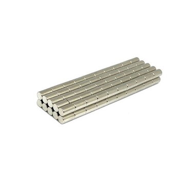 Voordeelset 100 stuks neodymium staafmagneten 5 x 10 mm N35