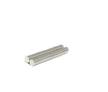 Voordeelset 50 stuks neodymium schijfmagneetjes 6 x 2 mm N35