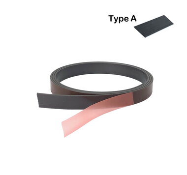 Zelfklevende magneetband 12,7 x 1000 mm met sterke premium klever - TYPE A