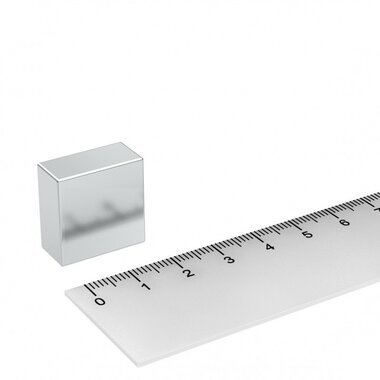 20x20x10 mm vernikkeld N45