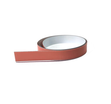 Staalband zelfklevend 12,5 mm breed x 0,2 mm - lengte 1,0 mtr
