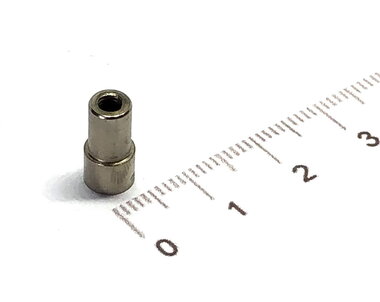 Potmagneet 6 mm vernikkeld met draadbus houdkracht 0,5 KG