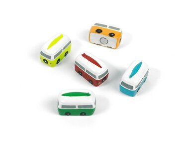 Gekleurde camper magneten - set van 5