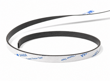 Neodymium magneetband 5x0,5 mm - rol van 0,5 meter - 150 gram cm2