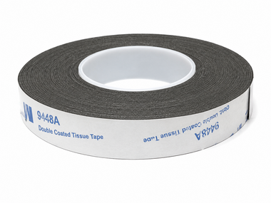 Neodymium magneetband 25 mm breed - 1,0 mm dik - rol 5,0 meter met sterke 3M klever - 245 g/cm²