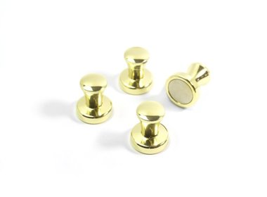 Magneet Magic Mini-Max goudkleurig - set van 4 extra sterke metalen magneten