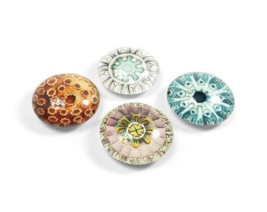 Glazen magneten Eye - Aquarius - set van 4 glazen magneten