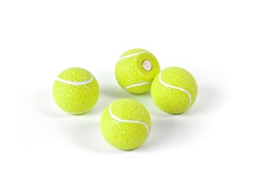Tennisbal magneten Roger - set van 4 magnetische tennisballetjes
