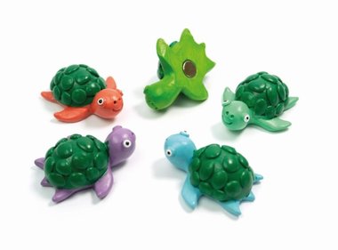 Schildpad magneten 'turtle' - set van 5 stuks